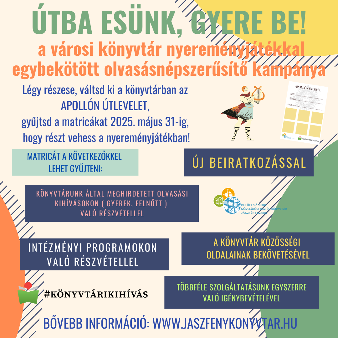 Útútba esünk, gyere be!