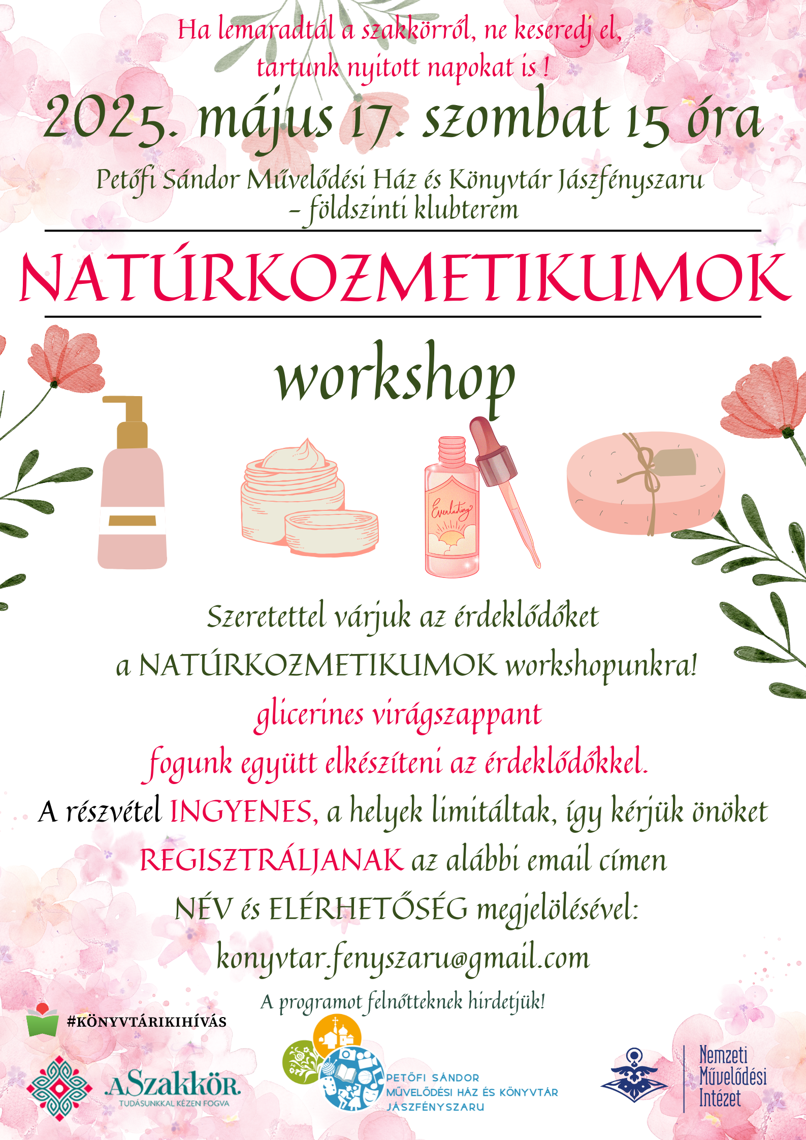 Naturkozmetikumok 2. workshop Nagy Ildikó