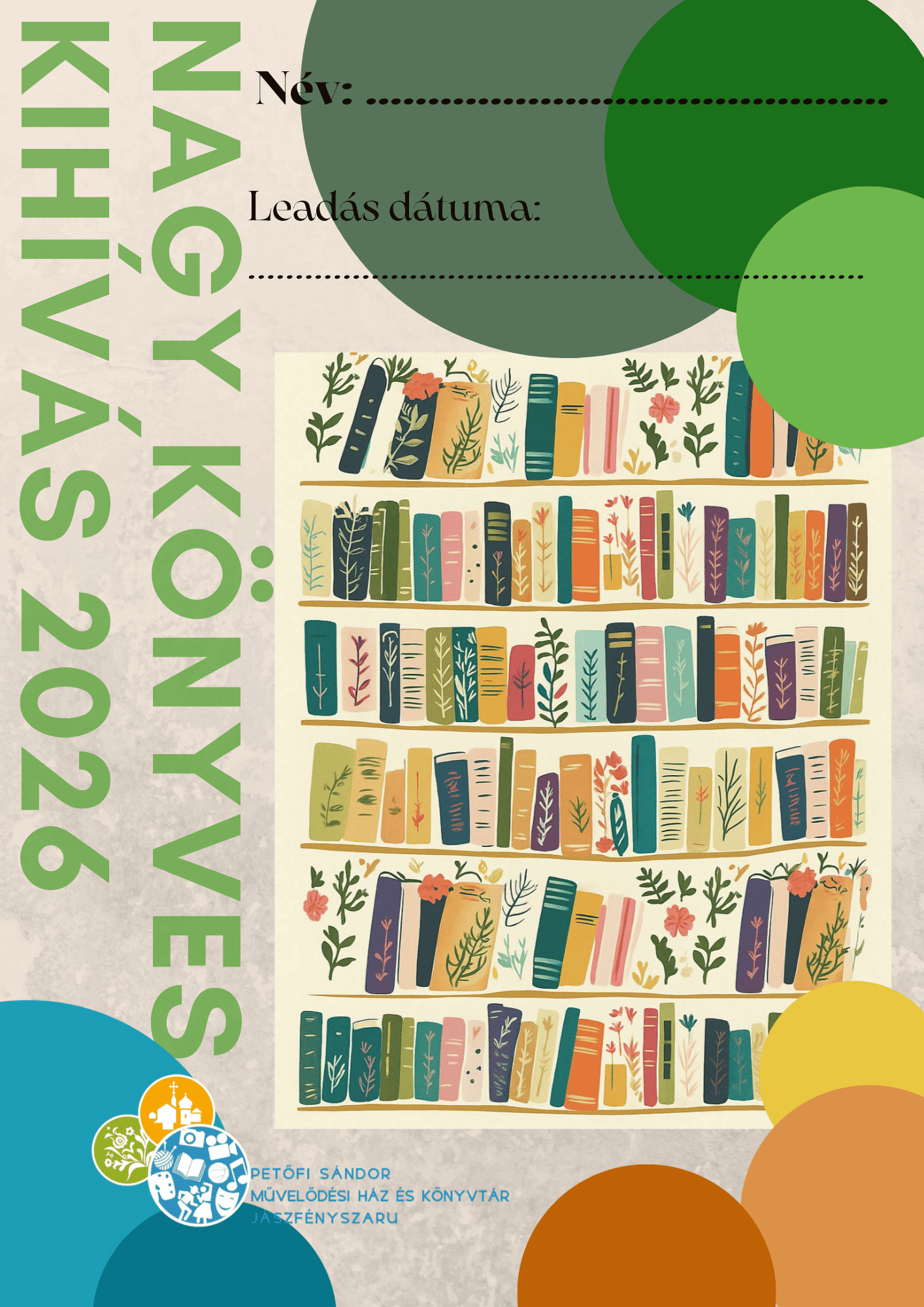 Könyves kihívás 2026. logoval plakát másolata másolata másolata